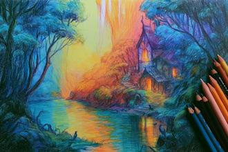 design magical fantasy worlds and scenery