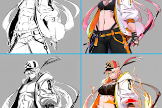 do anime character art
