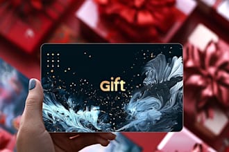 design a modern gift card, discount, voucher, coupon