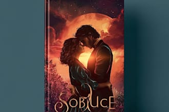 design fantasy book cover illustration art, christian