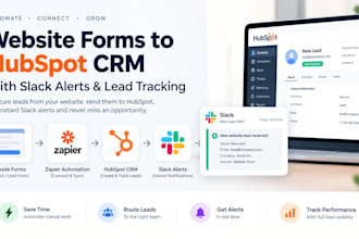 connect website forms to hubspot crm with slack alerts and lead tracking