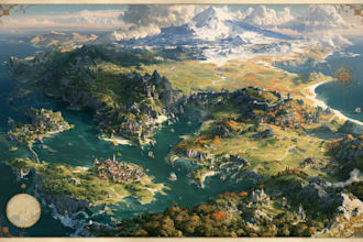 illustration fantasy map illustration