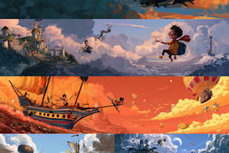design children book illustration and children book cover