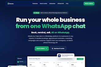 set up whatsapp business API with booking, reminder and chat automation
