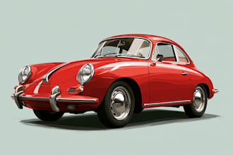 draw car or any vehicle to vector art style
