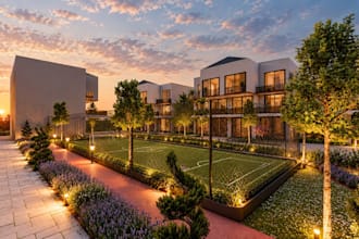 residental complex landscape design