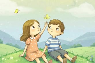 children story book illustration and children story book