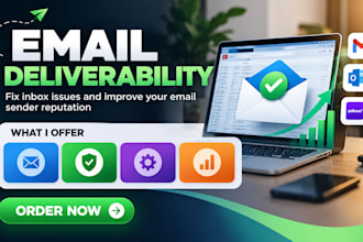 fix email deliverability, email warmup, spf, dkim and dmarc