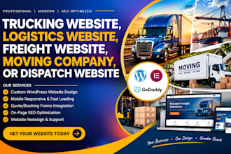 moving company, logistics website, freight website, trucking website, trucking