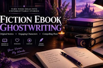 ghostwrite your fiction ebook or novella