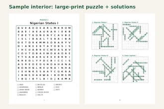 design your KDP puzzle book interior and cover