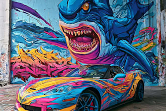 design custom graffiti lettering and typography