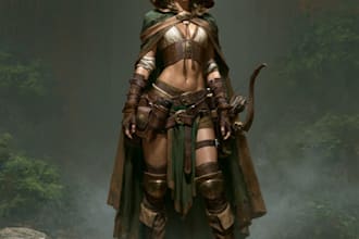 design a magical fantasy hero or villain character