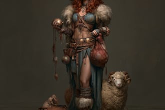 draw fantasy dnd characters and original rpg character art