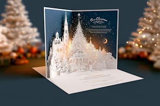 create a custom christmas card