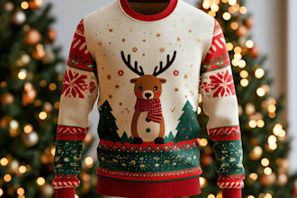 design custom ugly christmas sweater and t shirt