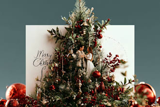 design eye catching christmas and new year cards for you