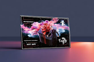 design business card, gift card or membership card
