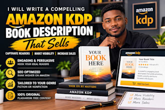 write a compelling amazon KDP book description for your self published book