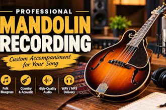 record high quality mandolin accompaniment