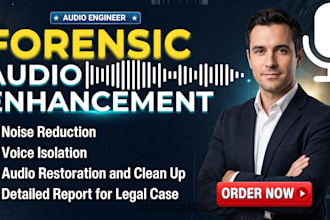 do forensic audio editing, noise reduction, audio repair, restoration, analysis