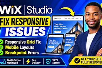 fix wix studio responsive grid, mobile layouts, wix breakpoints errors