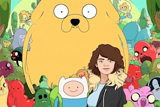 draw you in adventure time style