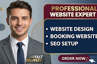 design godaddy website, godaddy booking website and godaddy SEO setup