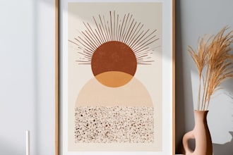 design unique digital downloads for wall decor