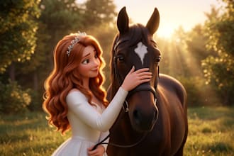 create 3d pixar style ai animation 3d ai proposal video ai romantic storytelling
