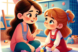 children story book illustration children story children