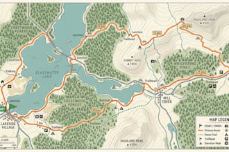 design cycling route maps, bike trail maps and illustrated maps