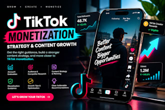 help you with tiktok monetization strategy and content growth