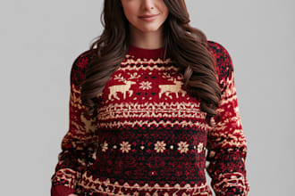 create t shirt and ugly christmas sweater design