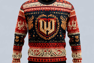 design ugly christmas sweater and sweatshirt