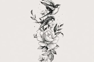 design minimalist fine line tattoo art
