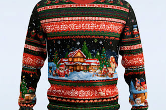 create unique ugly christmas sweater and sweatshirt