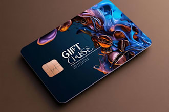 design professional business card, gift card