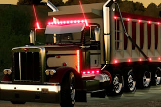 create fs22 custom truck mod, farming simulator, fs25, american truck simulator