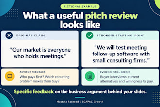review your startup pitch deck