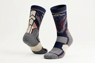 render 3d socks, 3d socks design, 3d socks product design, 3d footwear render