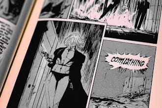 draw professional manga pages,manga chapters and comic panel