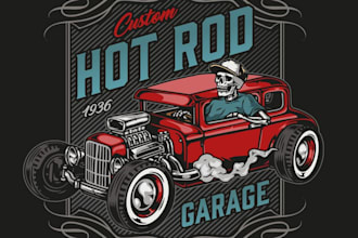 do retro racing car logo, vintage motorsport badges and vector art