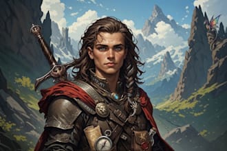 illustrate custom fantasy characters for your dnd campaign