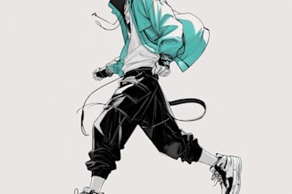 create a anime character art