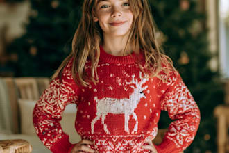 create a fully printed ugly christmas sweater