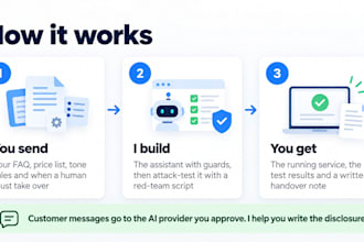 build a customer chat ai with prompt injection guards and a test report