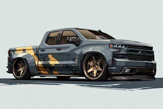 create unique car illustrations for posters and gifts