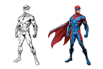 make original comic characters with distinctive features and bold artwork