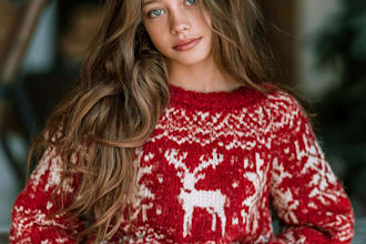create ugly christmas sweater and t shirt design